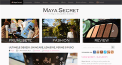 Desktop Screenshot of mayasecret.com