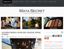 Tablet Screenshot of mayasecret.com